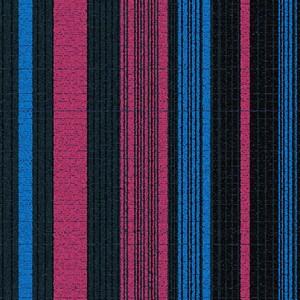 Interface Latin Fever / Bouclée / 50 cm x 50 cm / Bleu