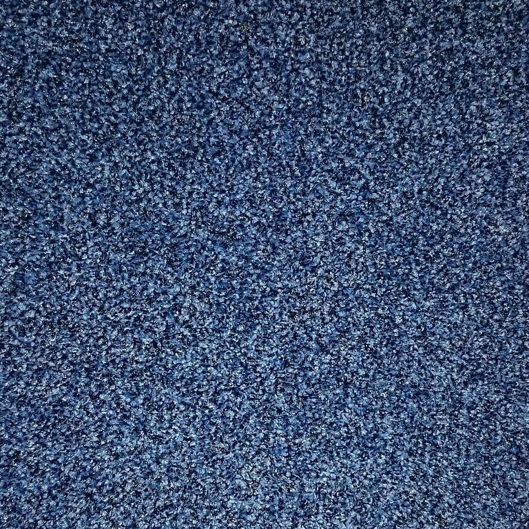 Interface Polichrome / Velour / 50 cm x 50 cm / Bleu