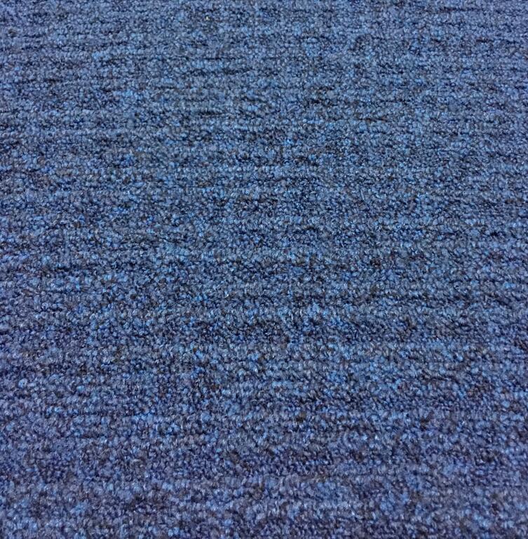 Interface Monochrome / Bouclée / 50 cm x 50 cm / Bleu