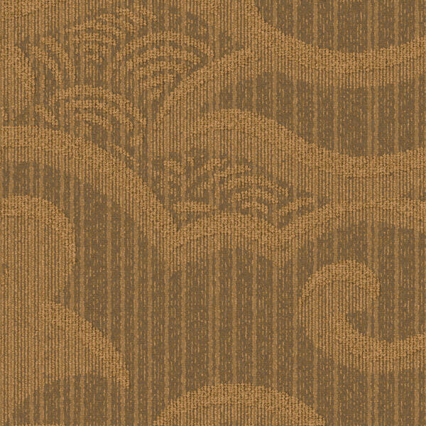 Interface The Orient - Kabuki / Bouclée / 50 cm x 50 cm / Orange