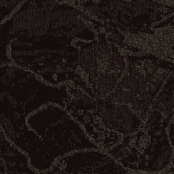 Interface Etruria / Bouclée / 50 cm x 50 cm / Noir