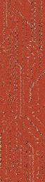 Interface Visual Code Planks / Bouclée / 25 cm x 100 cm / Orange