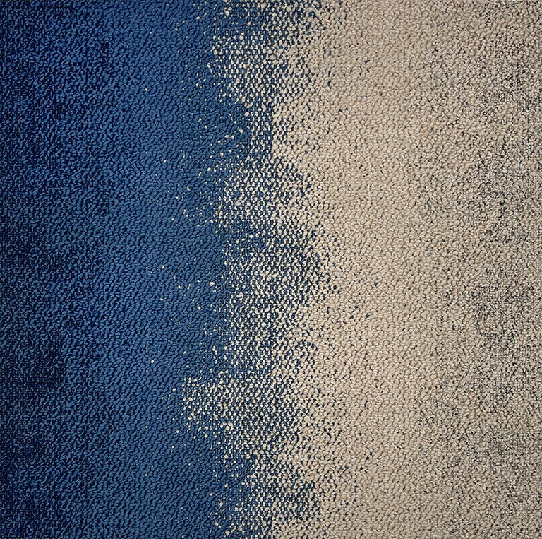 Interface Connected Ethos CE200 / Bouclée / 50 cm x 50 cm / Bleu, Beige