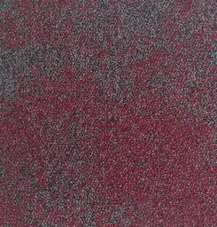 Interface Composure / Bouclée / 50 cm x 50 cm / Rouge, Gris