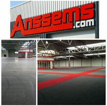 Projet Anssems 12 emplacements au total 80.000m2 livrés et installés Retro 1x1m Kaspers Private Label